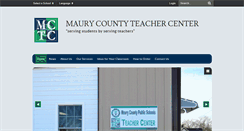 Desktop Screenshot of maurycountyteachercenter.org