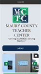 Mobile Screenshot of maurycountyteachercenter.org