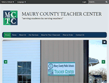 Tablet Screenshot of maurycountyteachercenter.org